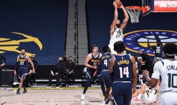 乐鱼专属资源-复仇掘金豪取5连胜 戈贝尔：我们比去年更强了